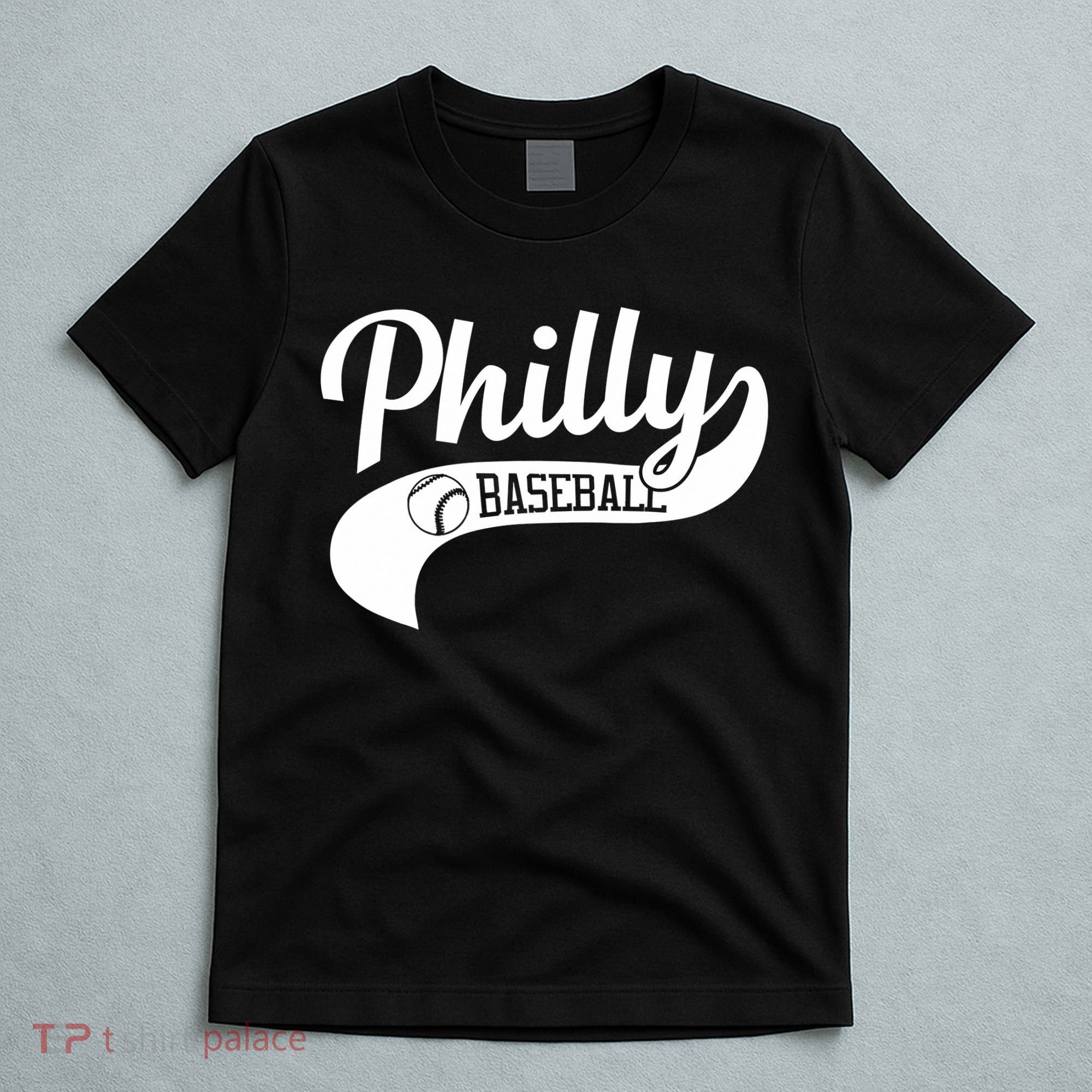 Retro Philadelphia Baseball Vintage Philly Swoosh T-Shirt