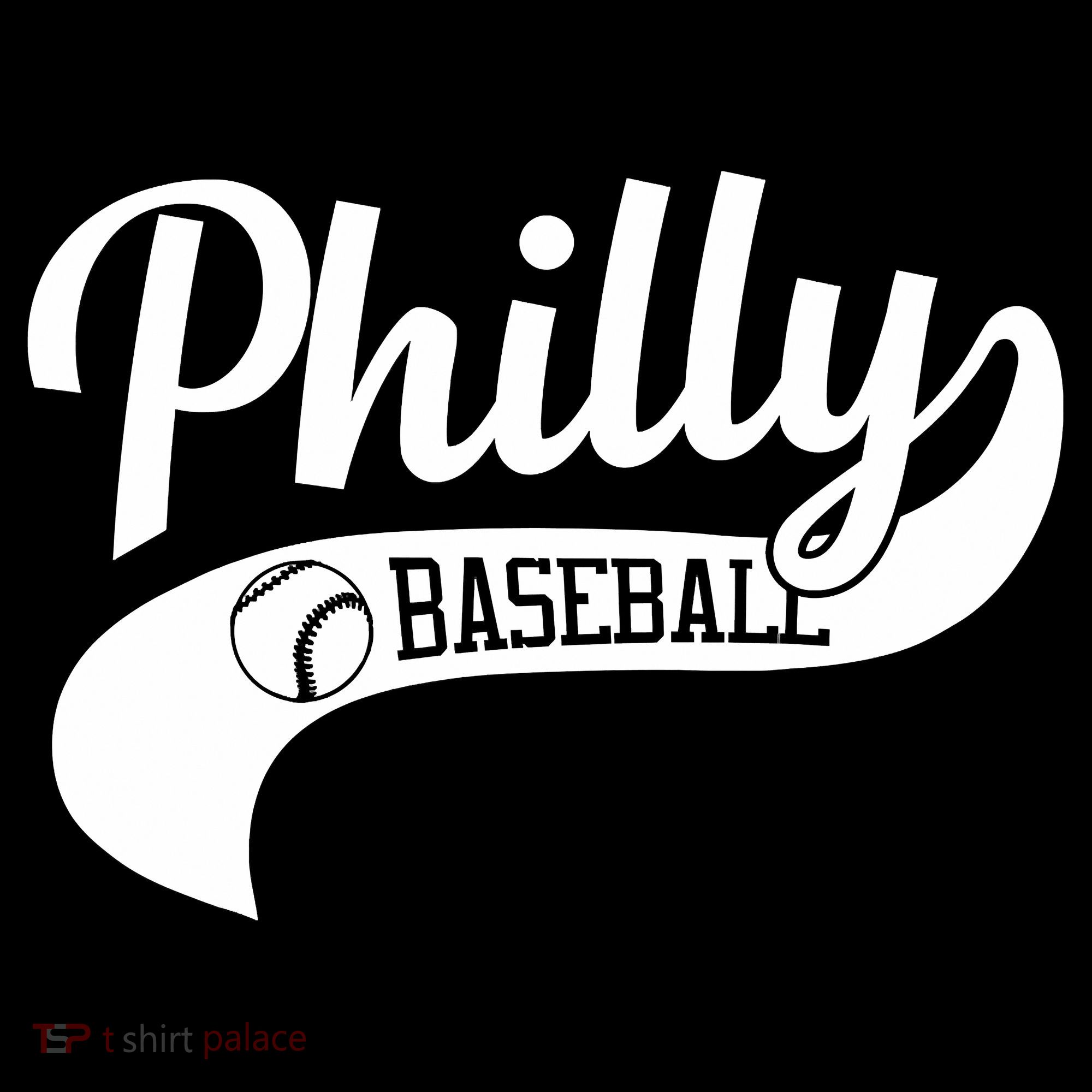 Retro Philadelphia Baseball Vintage Philly Swoosh T-Shirt