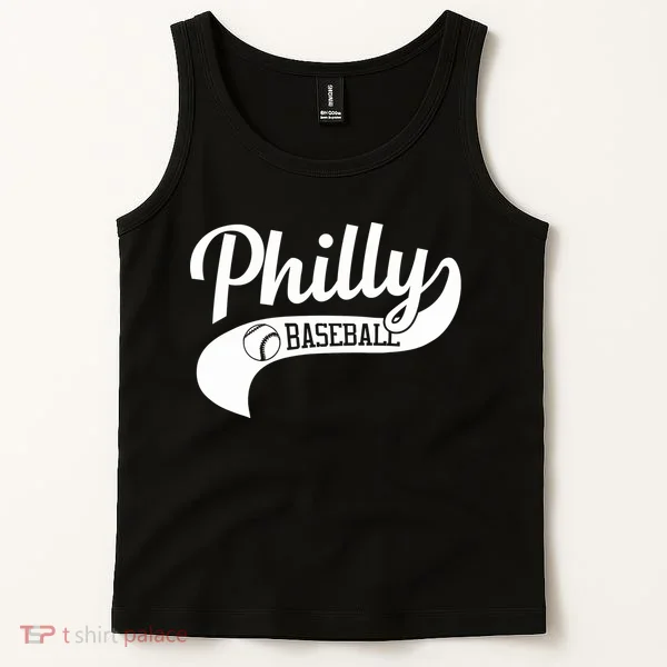 Retro Philadelphia Baseball Vintage Philly Swoosh Tank Top