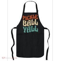 Retro Pickle Ball Yall Paddle For Team Sport Apron thumb 0