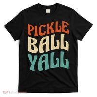 Retro Pickle Ball Yall Paddle For Team Sport T-Shirt thumb 0