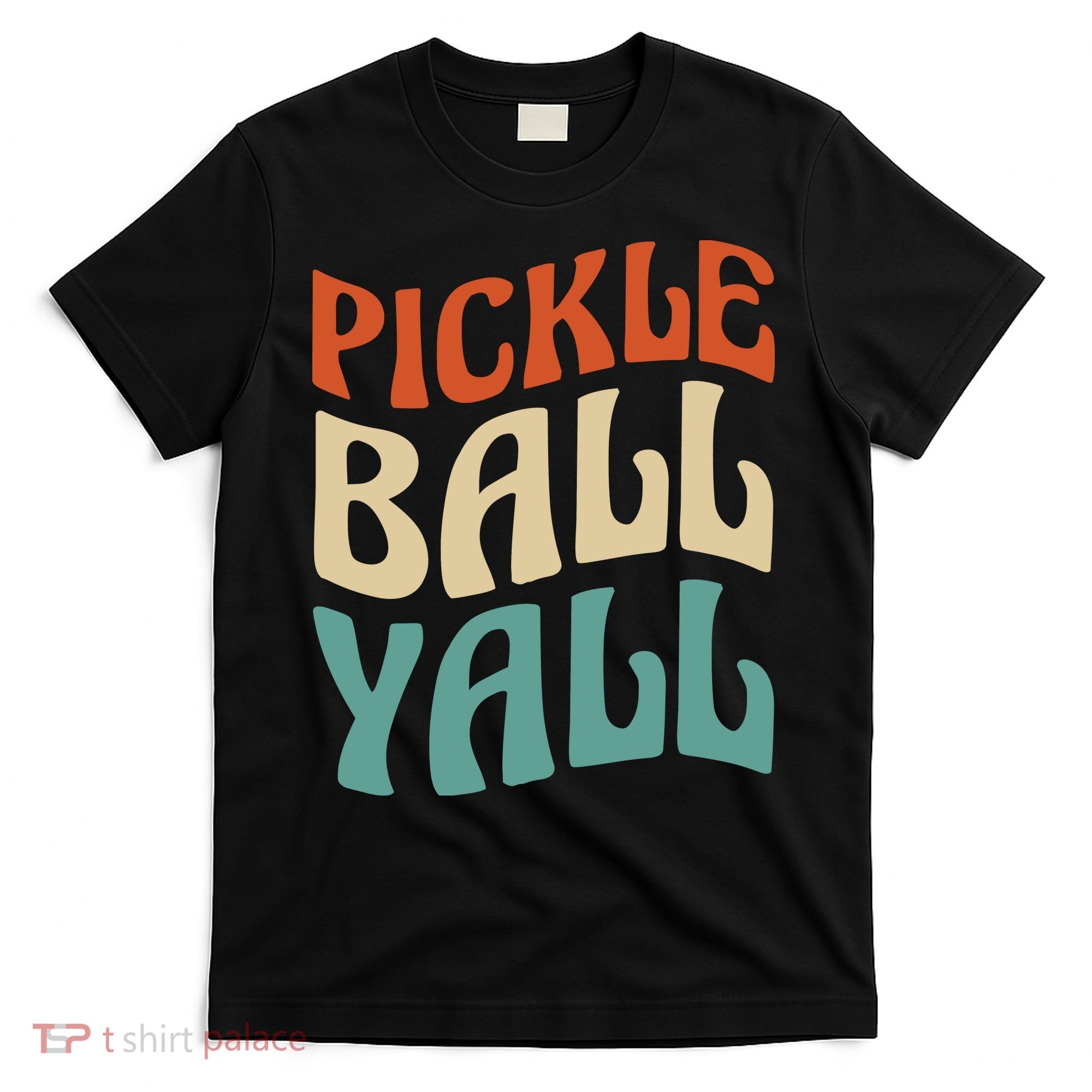 Retro Pickle Ball Yall Paddle For Team Sport T-Shirt