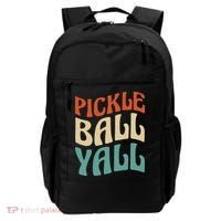 Retro Pickle Ball Yall Paddle For Team Sport Backpack thumb 0
