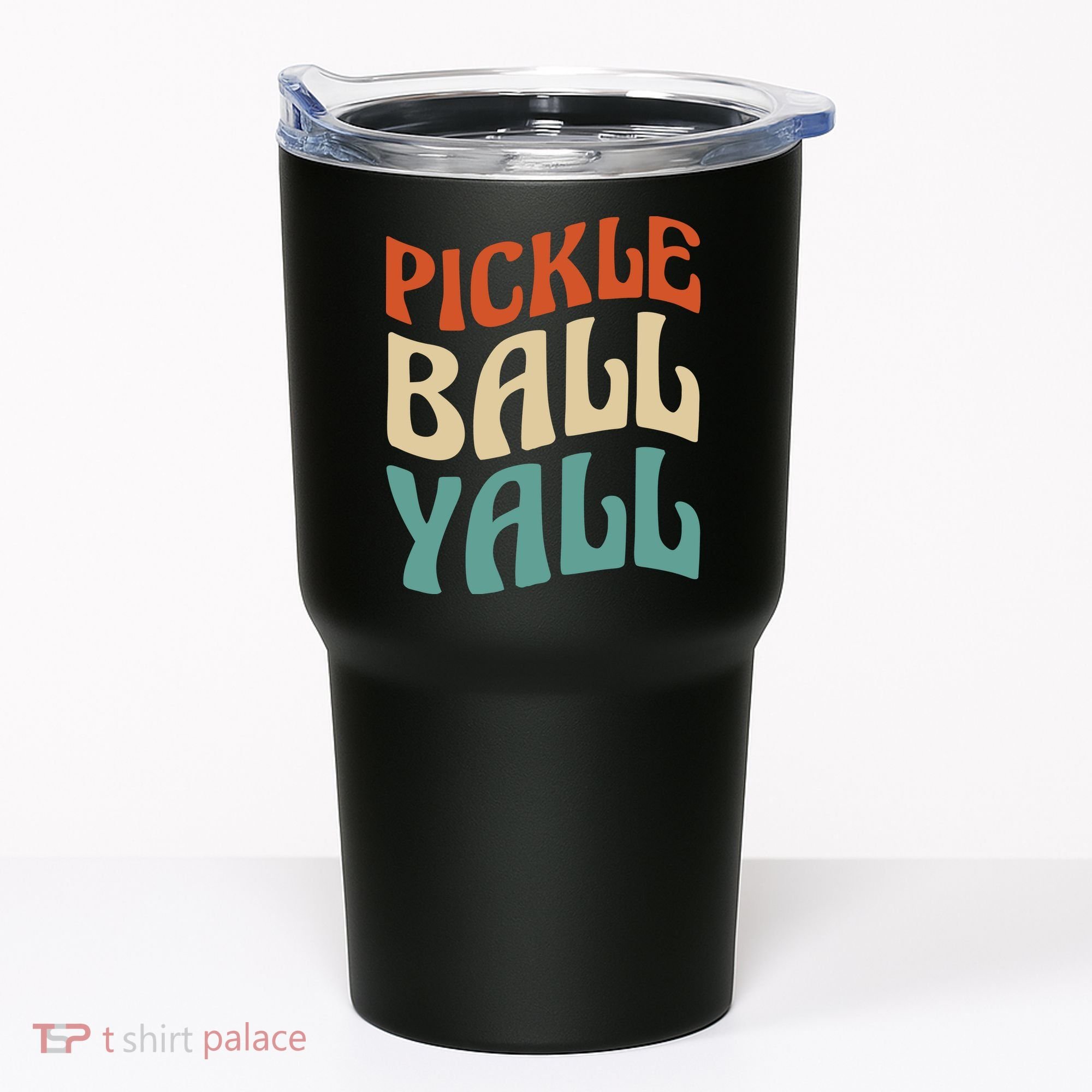 Retro Pickle Ball Yall Paddle For Team Sport Tumbler