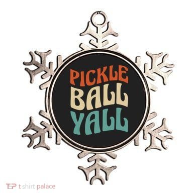 Retro Pickle Ball Yall Paddle For Team Sport Ornament