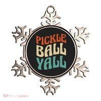 Retro Pickle Ball Yall Paddle For Team Sport Ornament thumb 0