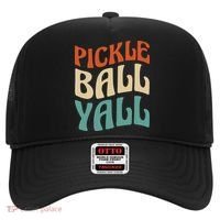 Retro Pickle Ball Yall Paddle For Team Sport Hat thumb 0
