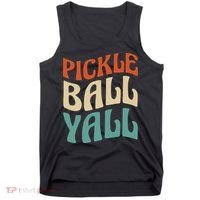 Retro Pickle Ball Yall Paddle For Team Sport Tank Top thumb 0