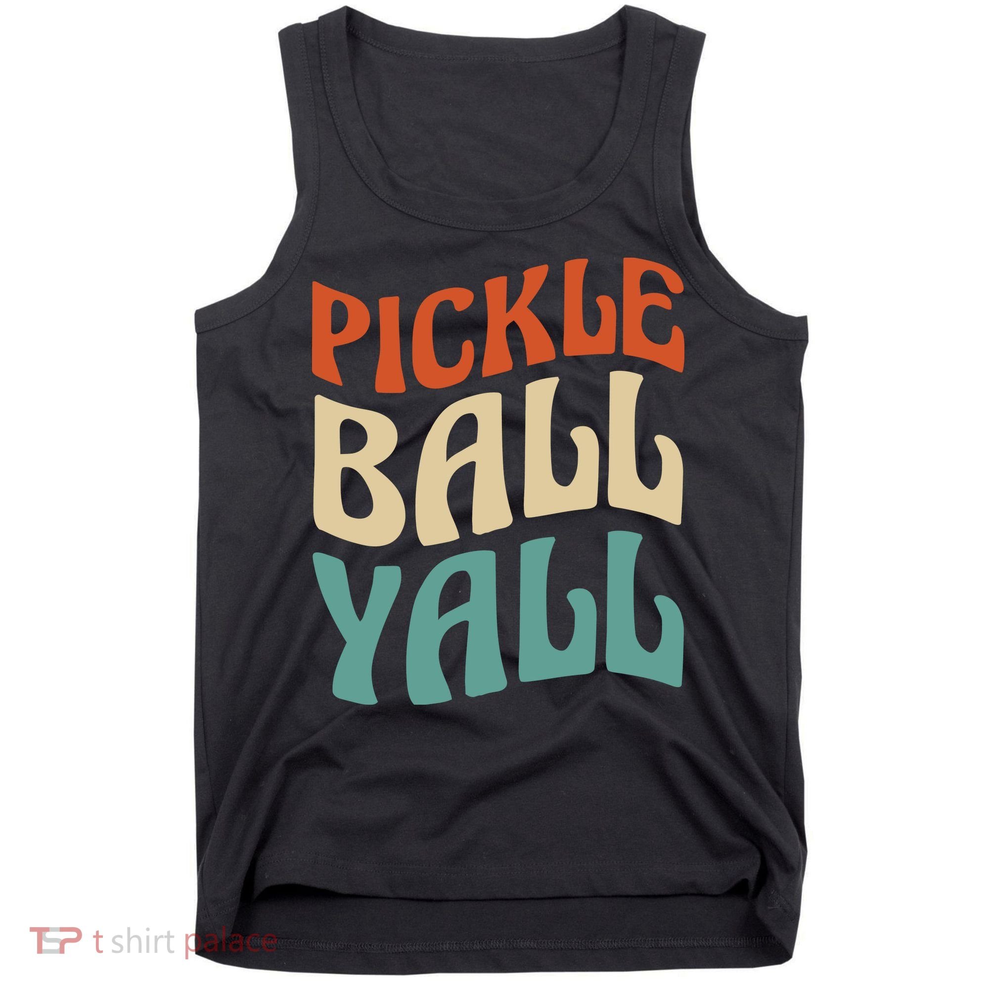 Retro Pickle Ball Yall Paddle For Team Sport Tank Top