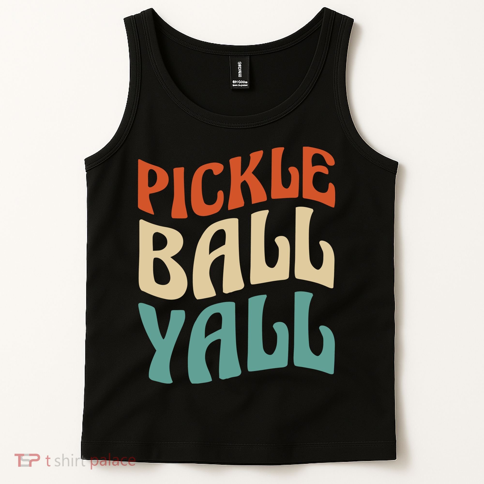 Retro Pickle Ball Yall Paddle For Team Sport Tank Top