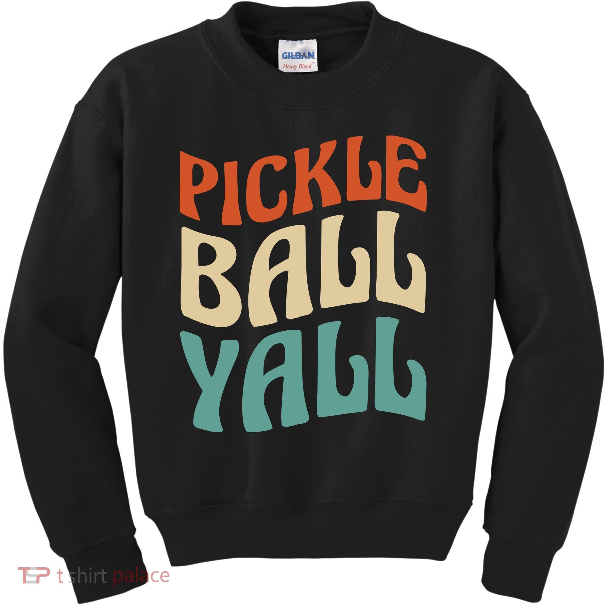 Retro Pickle Ball Yall Paddle For Team Sport Kids Sweatshirt