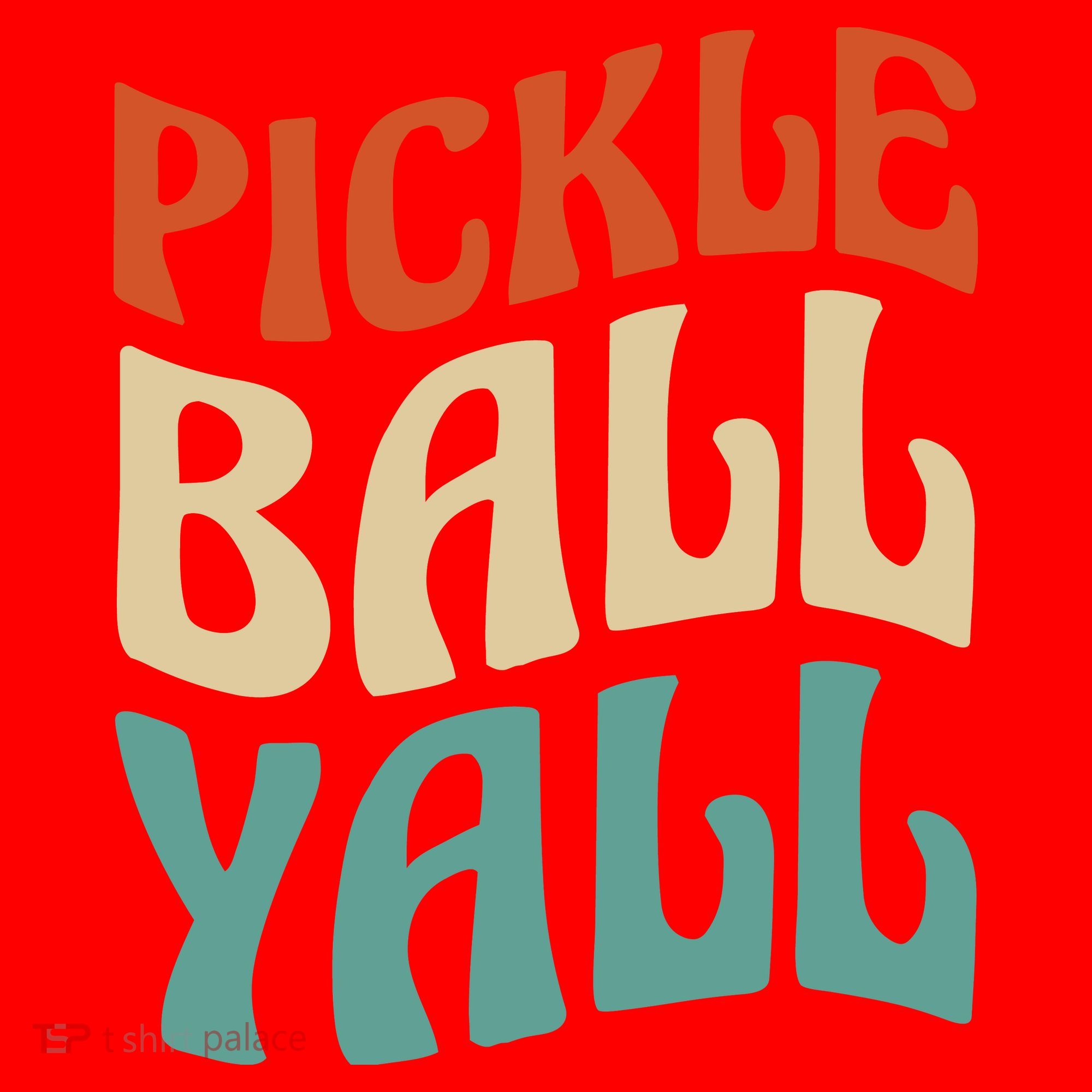 Retro Pickle Ball Yall Paddle For Team Sport Santa Hat