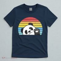 Retro Panda Cute Panda Bear Vintage Zookeeper Zoo Family Fan T-Shirt thumb 5