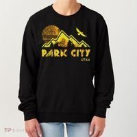 Retro Park City Utah Distressed Home Women's Sweatshirt thumb 0