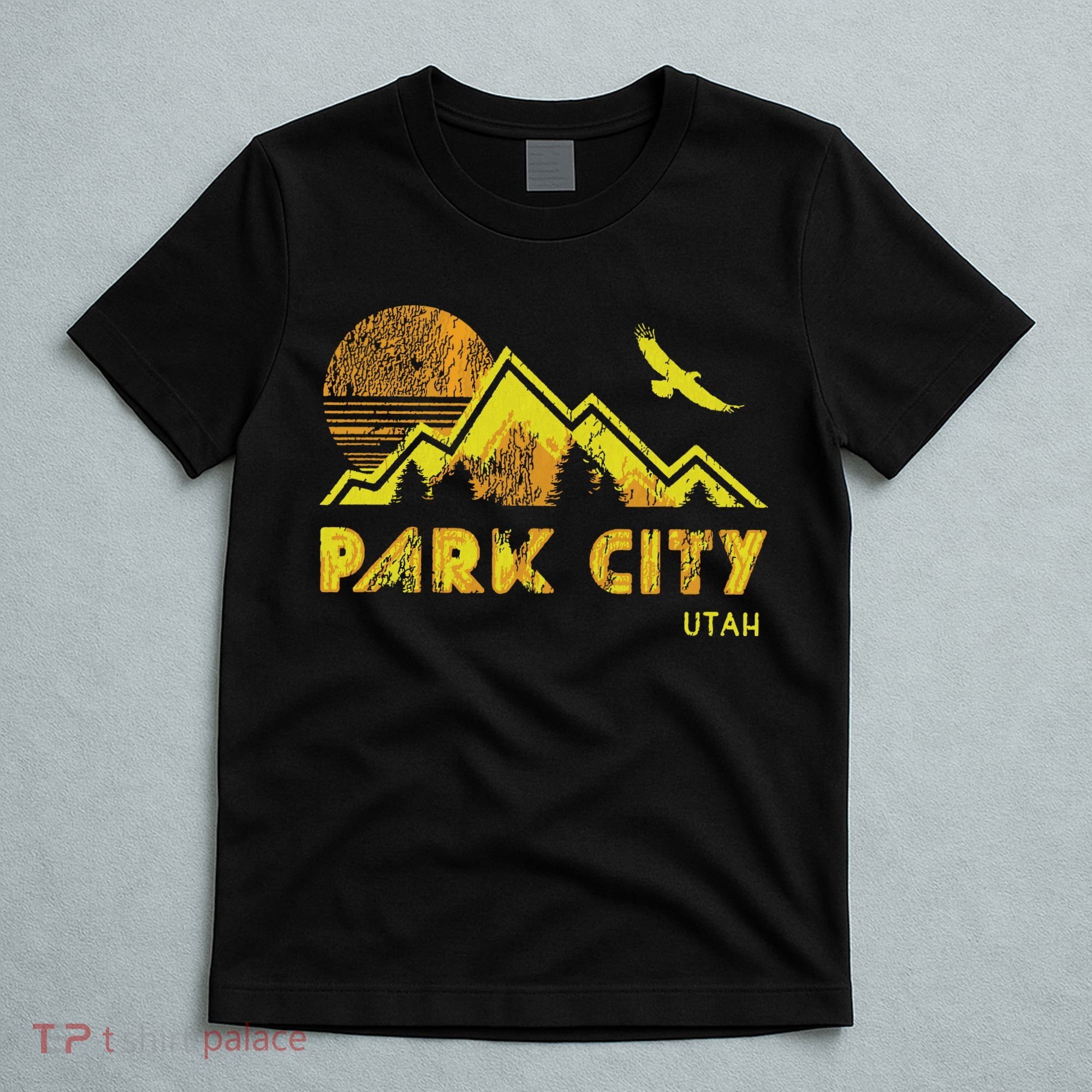 Retro Park City Utah Distressed Home T-Shirt
