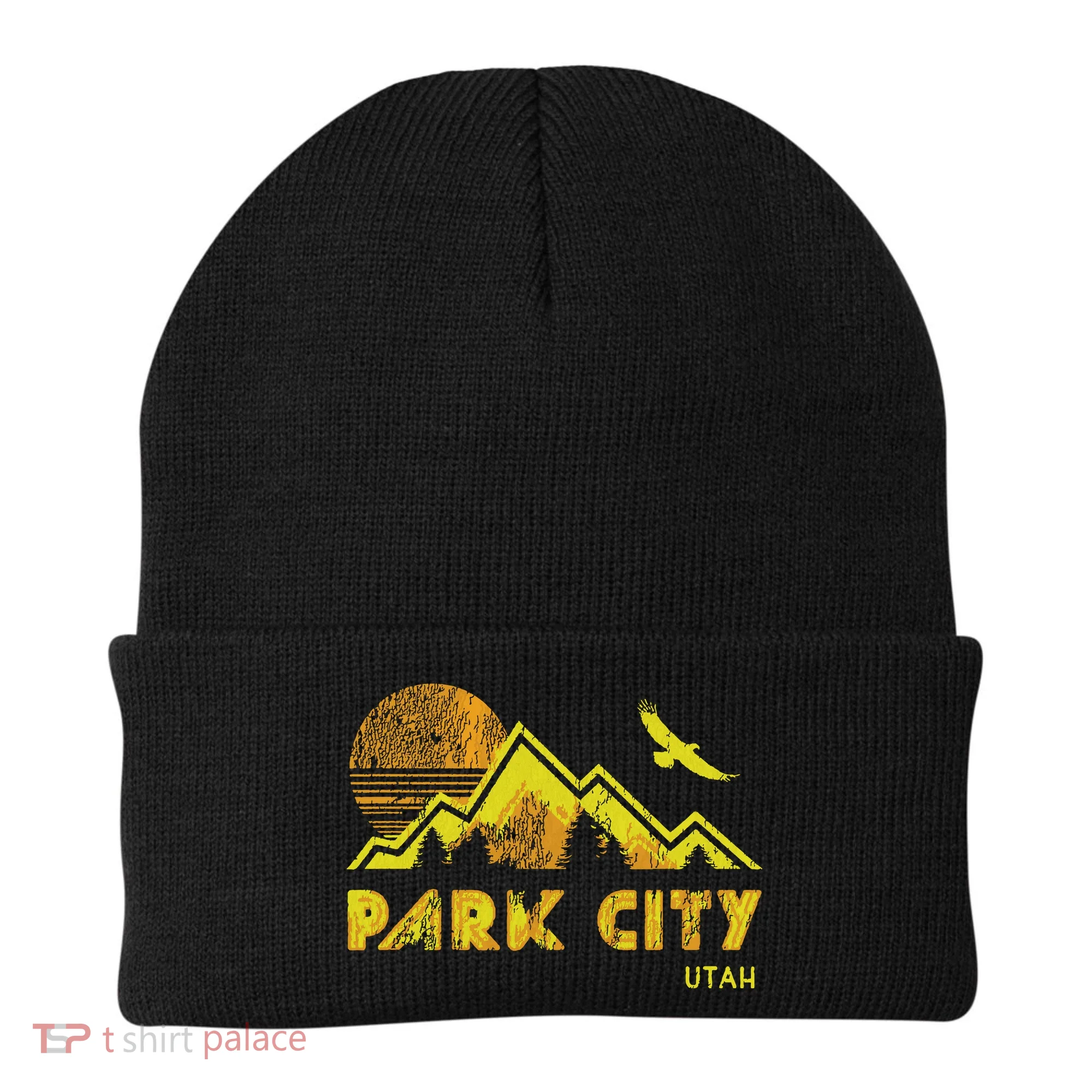Retro Park City Utah Distressed Home Beanie