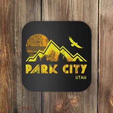 Retro Park City Utah Distressed Home Coaster