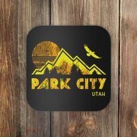 Retro Park City Utah Distressed Home Coaster thumb 0