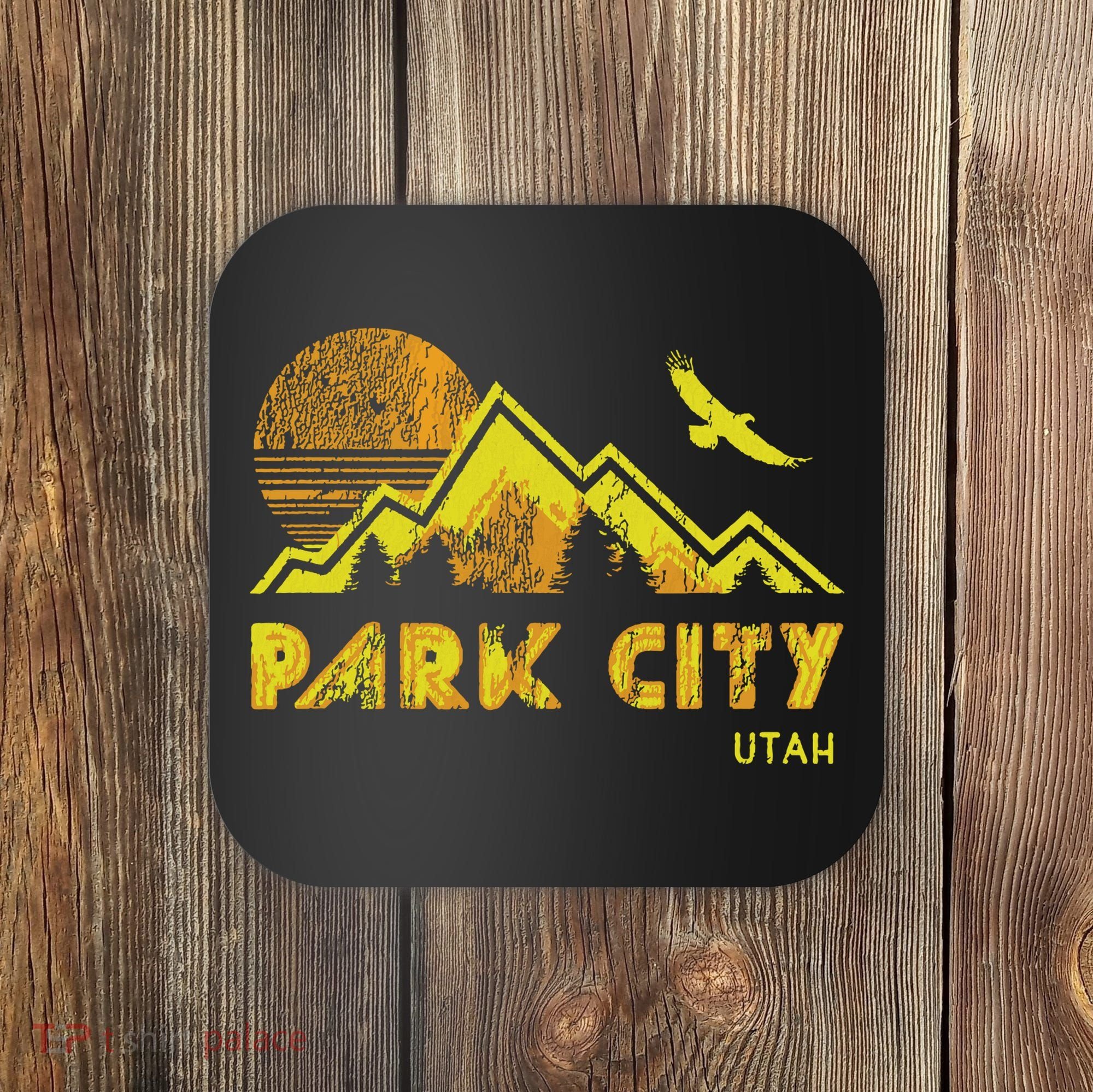 Retro Park City Utah Distressed Home Coaster