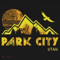 Retro Park City Utah Distressed Home Polo thumb 3