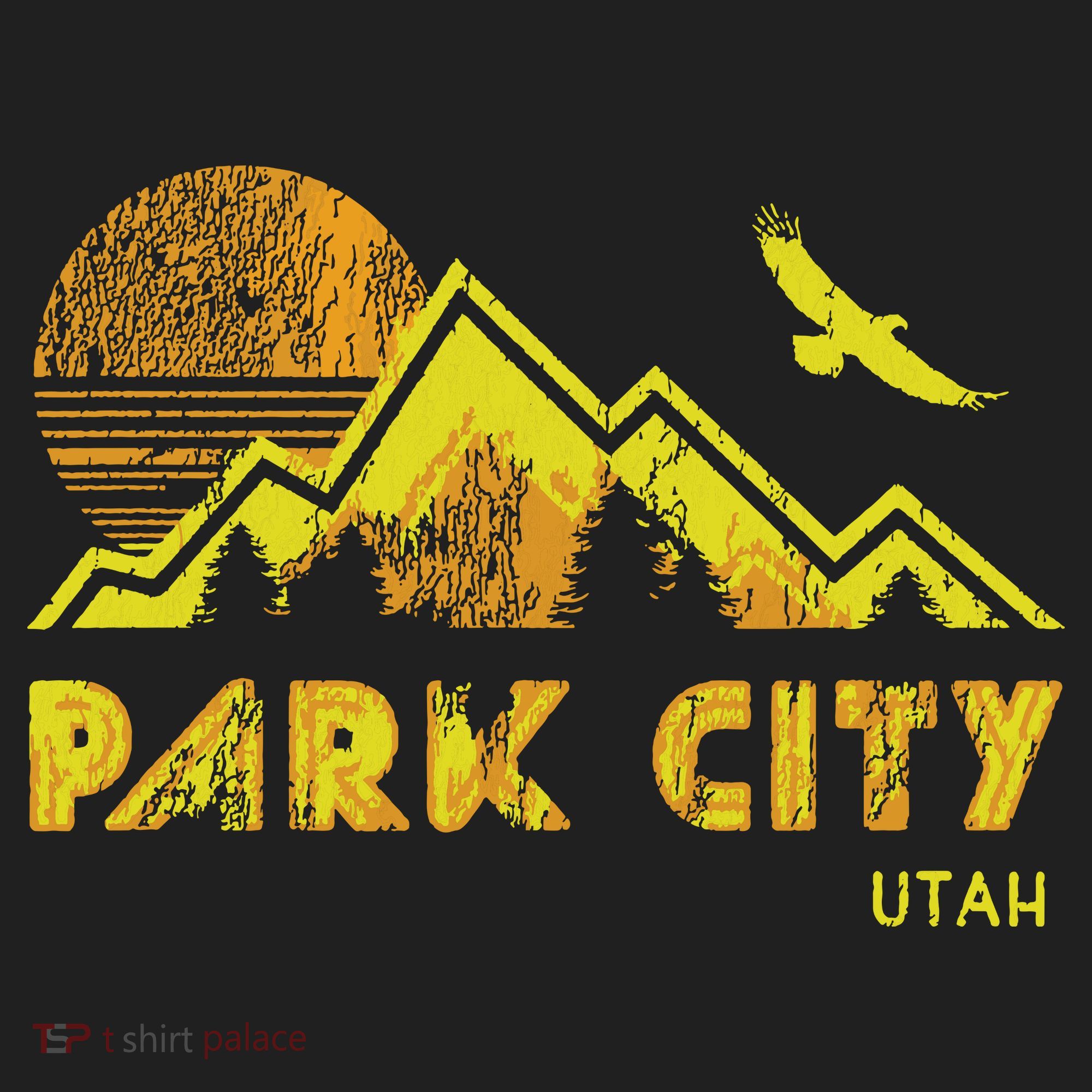 Retro Park City Utah Distressed Home Tumbler