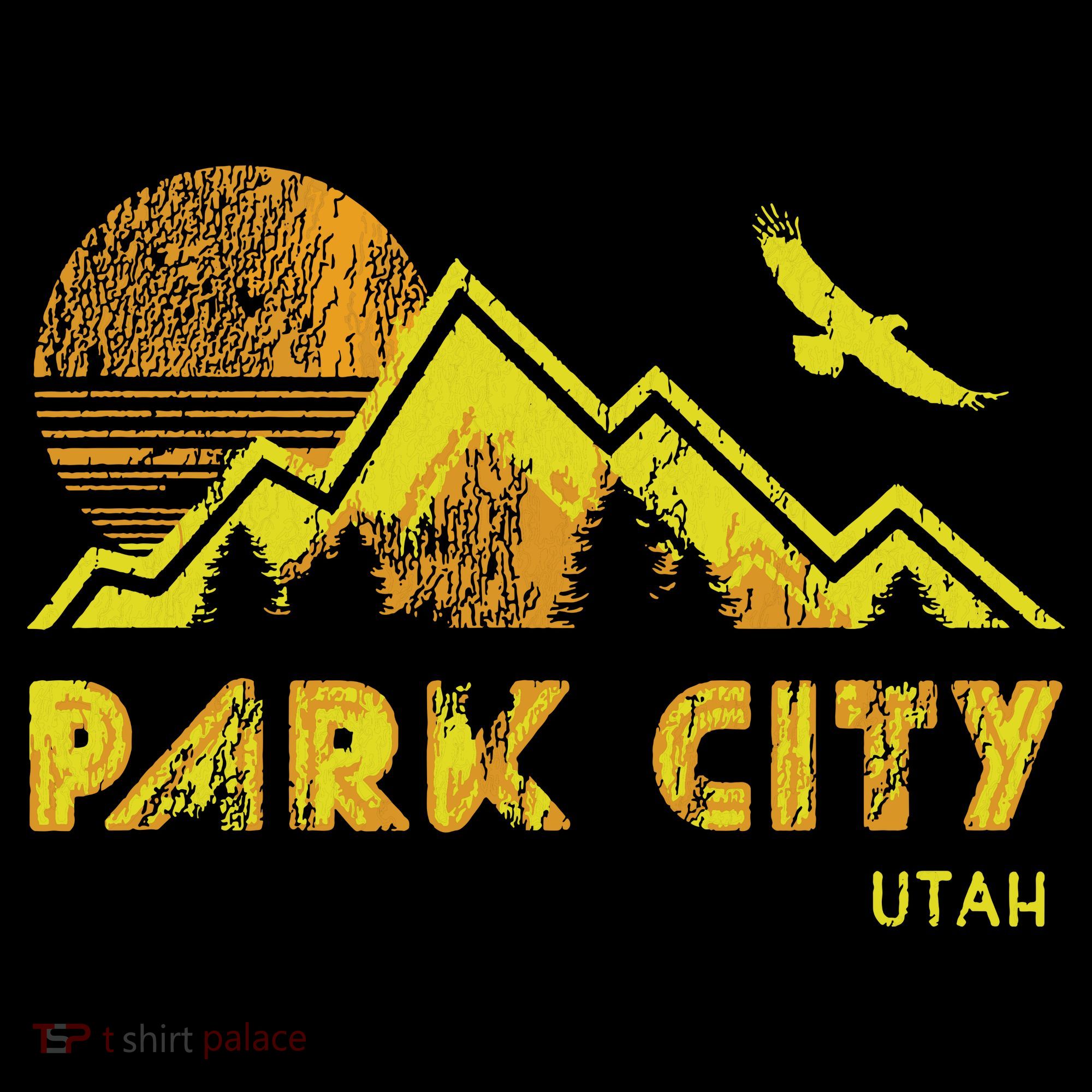 Retro Park City Utah Distressed Home Baby Bodysuit