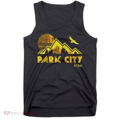 Retro Park City Utah Distressed Home Tank Top