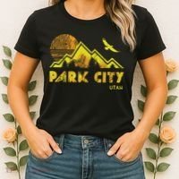 Retro Park City Utah Distressed Home Women's T-Shirt thumb 2