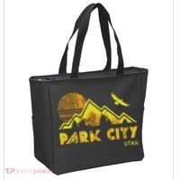 Retro Park City Utah Distressed Home Tote Bag thumb 2