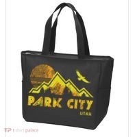 Retro Park City Utah Distressed Home Tote Bag thumb 3