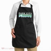 Retro Park City Utah Distressed Skiing Apron thumb 2