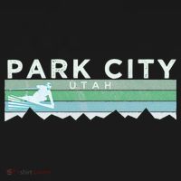 Retro Park City Utah Distressed Skiing Visor thumb 3