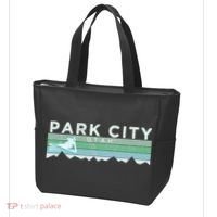 Retro Park City Utah Distressed Skiing Tote Bag thumb 3