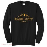 Retro Park City Utah Souvenir Mountain Hiking Sweatshirt thumb 0