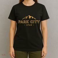 Retro Park City Utah Souvenir Mountain Hiking T-Shirt thumb 4