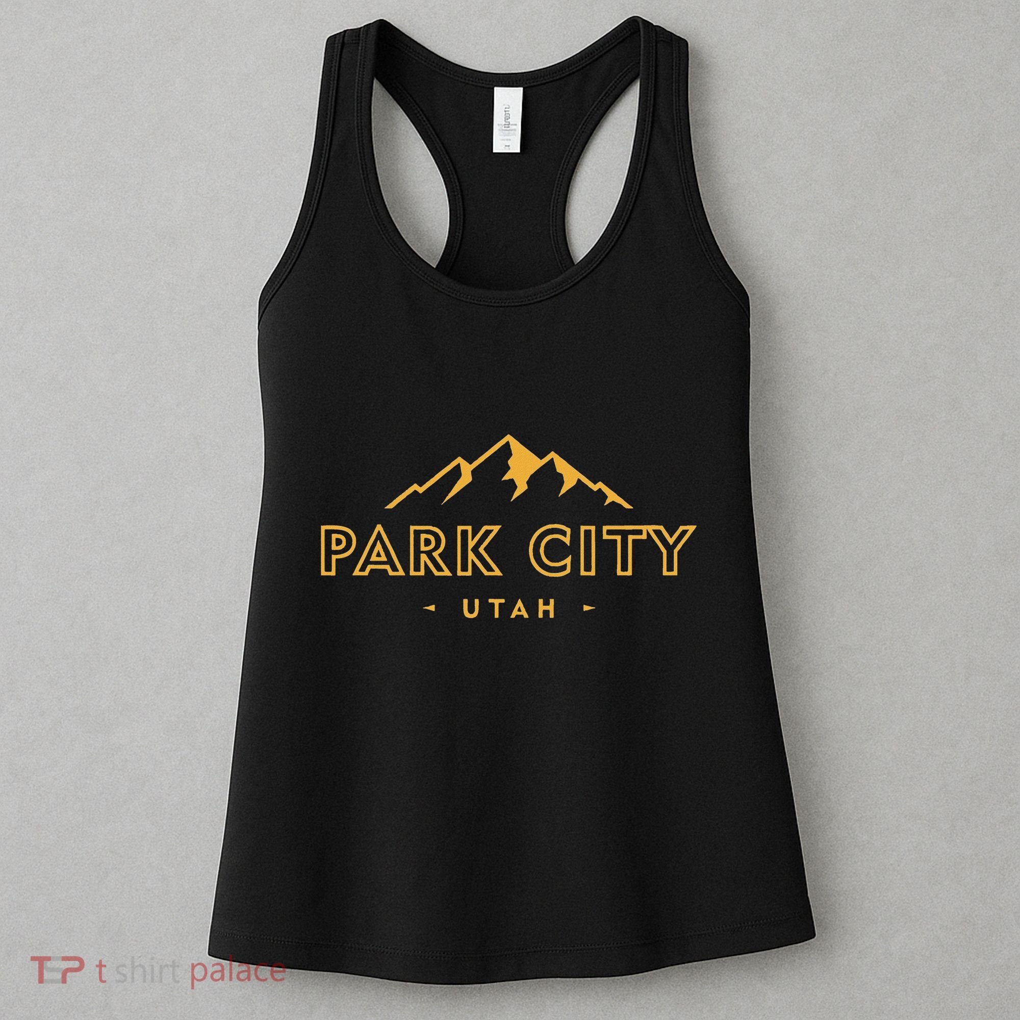 Retro Park City Utah Souvenir Mountain Hiking Women's Tank Top