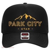 Retro Park City Utah Souvenir Mountain Hiking Hat thumb 0
