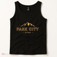 Retro Park City Utah Souvenir Mountain Hiking Tank Top thumb 2