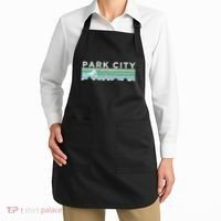 Retro Park City Utah Distressed Skiing Apron thumb 2