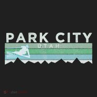Retro Park City Utah Distressed Skiing Hat thumb 2