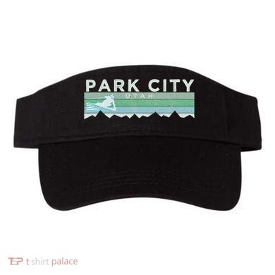 Retro Park City Utah Distressed Skiing Visor