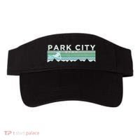 Retro Park City Utah Distressed Skiing Visor thumb 0