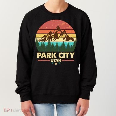 Retro Park City Utah Mountain Women's Sweatshirt