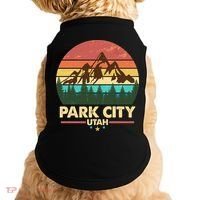 Retro Park City Utah Mountain Doggie Tank thumb 0
