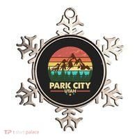 Retro Park City Utah Mountain Ornament thumb 0