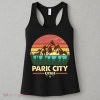 Retro Park City Utah Mountain Women's Tank Top thumb 3