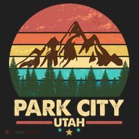 Retro Park City Utah Mountain Hat thumb 2