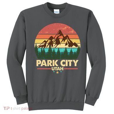 Retro Park City Utah Mountain Sweatshirt