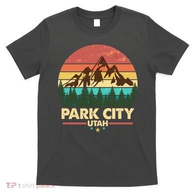 Retro Park City Utah Mountain T-Shirt