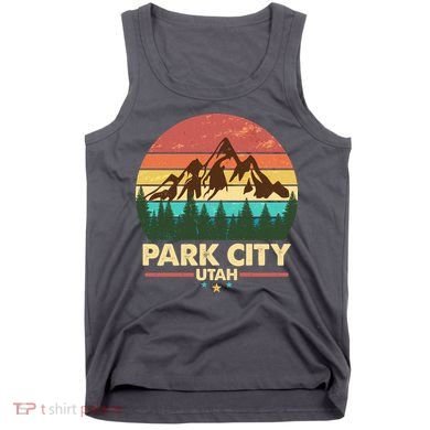 Retro Park City Utah Mountain Tank Top